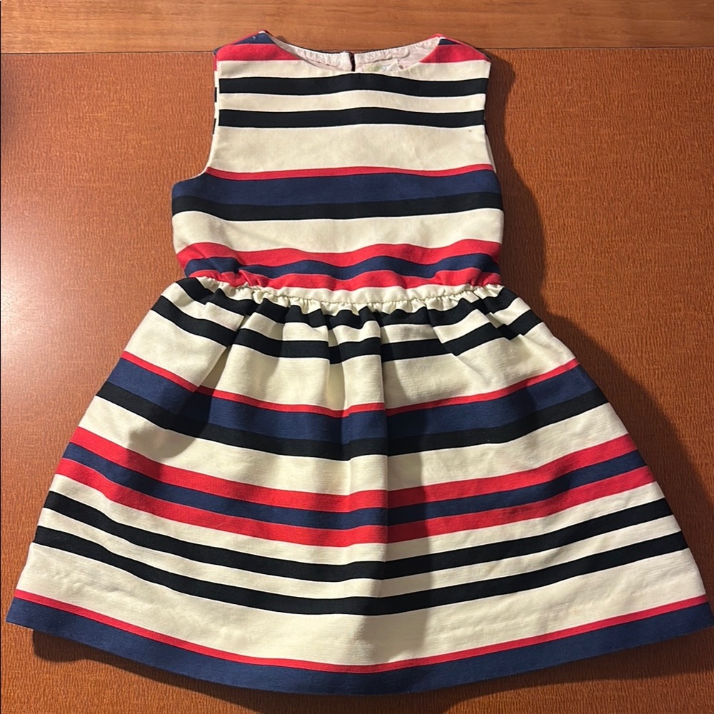 Crewcuts Striped Red, Blue,‎ and Cream Kids Dress